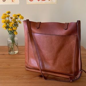 Madewell Medium Transport Leather Tote